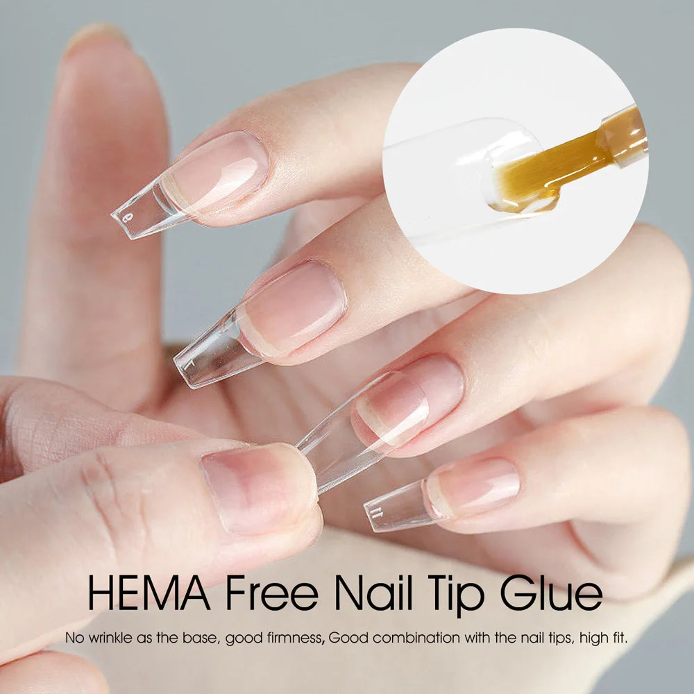 CANNI Hema Free Nail Glue Christmas Decoration Sticker Glue Semi Permanent Soak Off LED UV Nail Gel Polish Red Color Collection