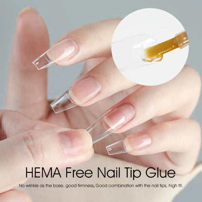 CANNI Hema Free Nail Glue Christmas Decoration Sticker Glue Semi Permanent Soak Off LED UV Nail Gel Polish Red Color Collection