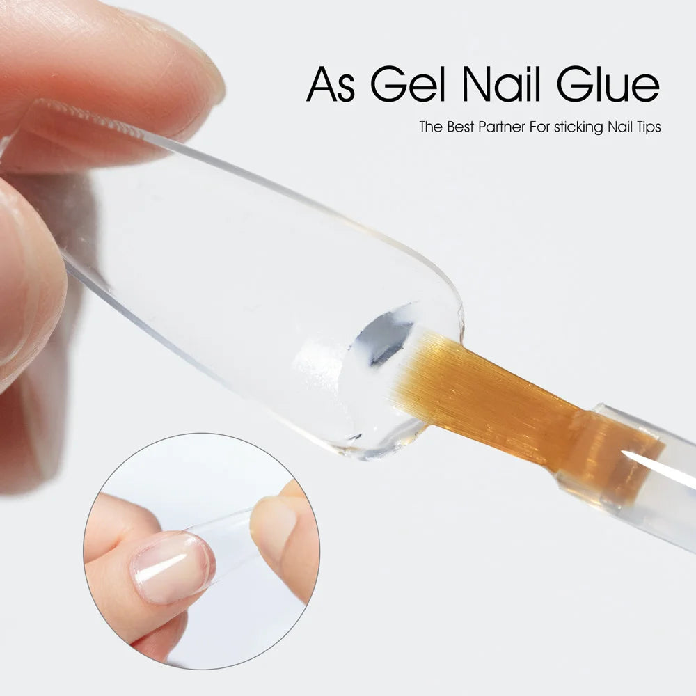 CANNI Hema Free Nail Glue Christmas Decoration Sticker Glue Semi Permanent Soak Off LED UV Nail Gel Polish Red Color Collection