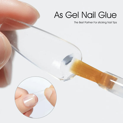 CANNI Hema Free Nail Glue Christmas Decoration Sticker Glue Semi Permanent Soak Off LED UV Nail Gel Polish Red Color Collection