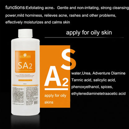 Aqua Peeling Solution 3 Bottles/400ml Per Bottle Aqua Facial Serum Hydra dermabrasion liquid