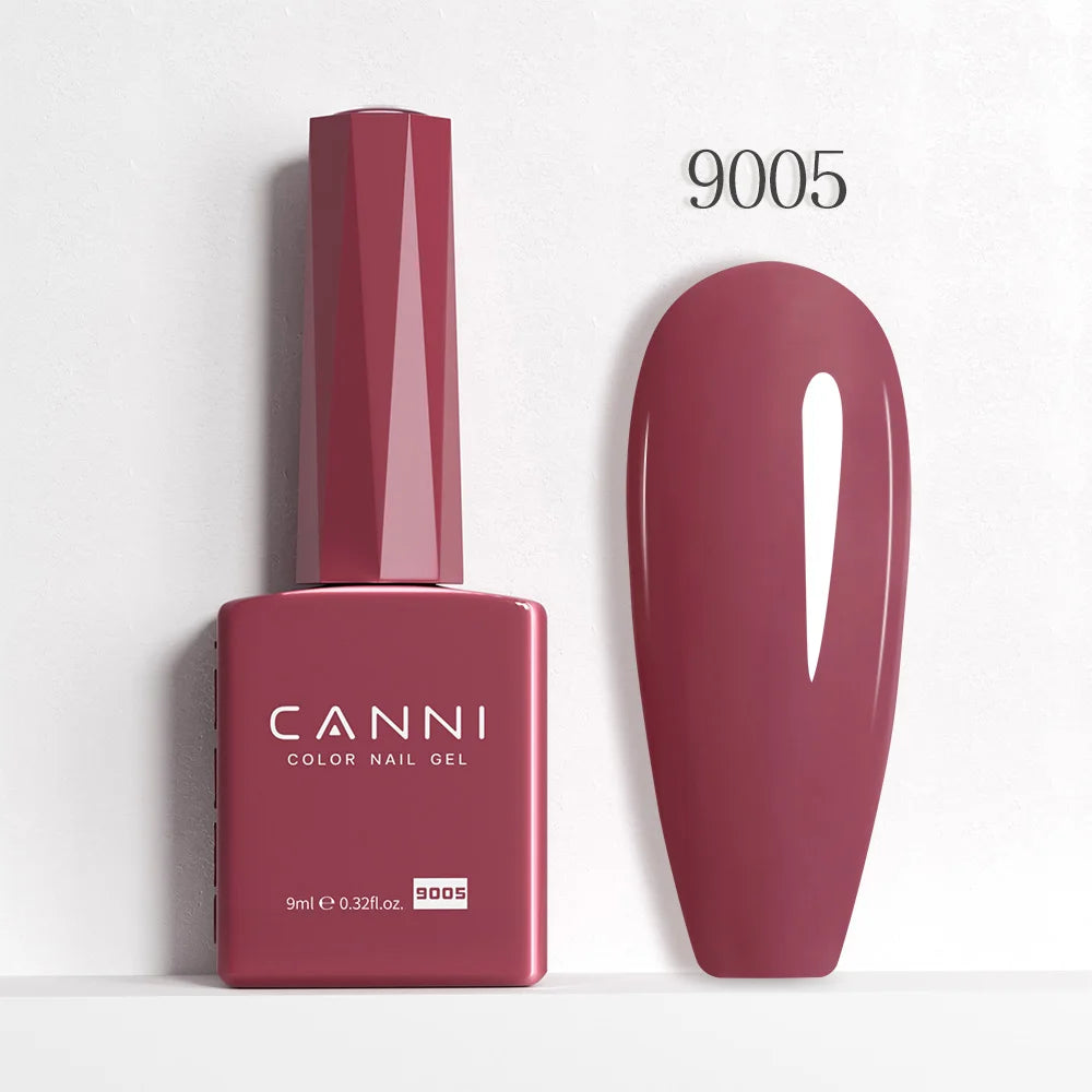 CANNI Hema Free Nail Glue Christmas Decoration Sticker Glue Semi Permanent Soak Off LED UV Nail Gel Polish Red Color Collection