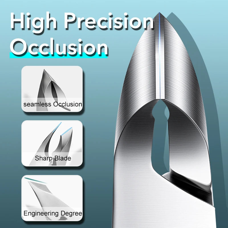 1Pcs Professional Cuticle Nippers Trimmer Nail Cuticle Cutter Stainless Steel Cuticle Clippers Manicure Tools