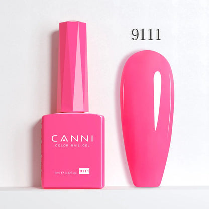 CANNI Hema Free Nail Glue Christmas Decoration Sticker Glue Semi Permanent Soak Off LED UV Nail Gel Polish Red Color Collection