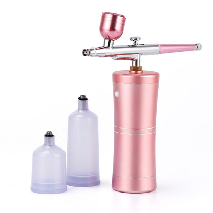 Kit de Mini compresseur d'air rose de 0.4mm,   pistolet de pulvérisation de peinture aérographe pour Nail Art