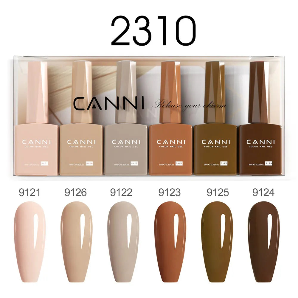 CANNI HEMA TPO FREE 9ml BIAB Colorful Rubber Base Gel UV Construction Quick Builder Nail Gel Polish Kit Self Leveling French Nails