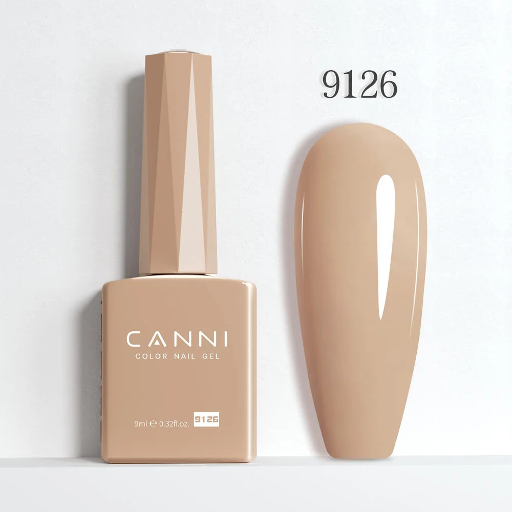 CANNI Hema Free Nail Glue Christmas Decoration Sticker Glue Semi Permanent Soak Off LED UV Nail Gel Polish Red Color Collection