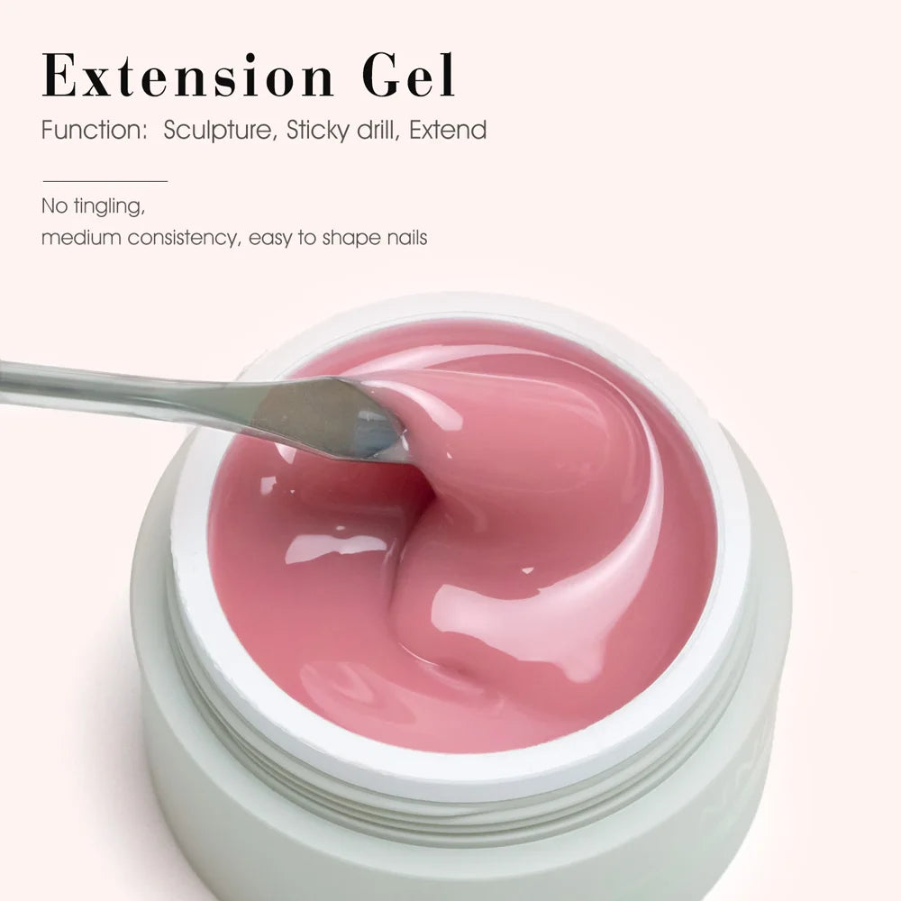 Venalisa CANNI Creamy Texture Extention Builder Jelly Gel Self Leveling No Burning Jelly Gel UV LED Construction Nail Manicure