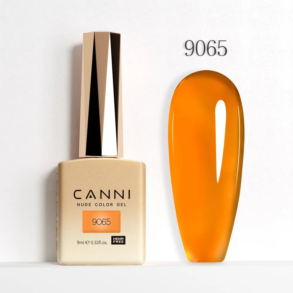 CANNI Hema Free Nail Glue Christmas Decoration Sticker Glue Semi Permanent Soak Off LED UV Nail Gel Polish Red Color Collection