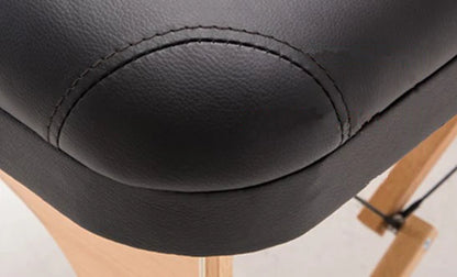 Mobilier de salon de beauté en cuir et bois, lit de table de massage, salon de beauté, spa, ongles, tatouage, sac, oreiller, visage, portable, mode