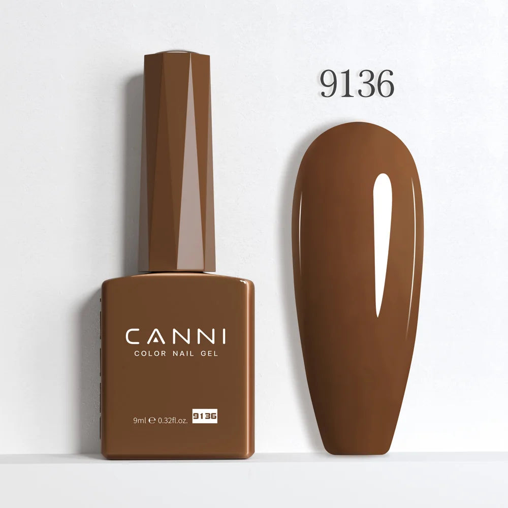 CANNI Hema Free Nail Glue Christmas Decoration Sticker Glue Semi Permanent Soak Off LED UV Nail Gel Polish Red Color Collection