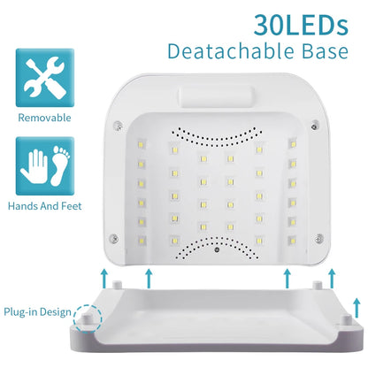 Led Lamp rechargable 120w For Nails Uv Nail Drying Gel Manicure Cabin Polish Dryer 120W Light Dryers Wireless Cordless Rechargeable