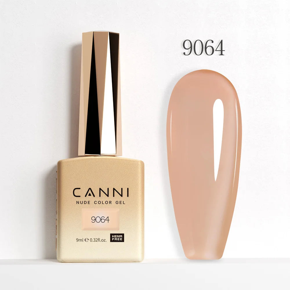 CANNI Hema Free Nail Glue Christmas Decoration Sticker Glue Semi Permanent Soak Off LED UV Nail Gel Polish Red Color Collection