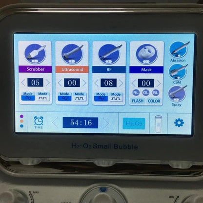 Pro 7 in 1 Hydro Facial .Dermabrasion Aqua Peel Skin Care BIO Light RF Vacuum Face  Cleaning Hydro Water Oxygen Jet Peel Machine