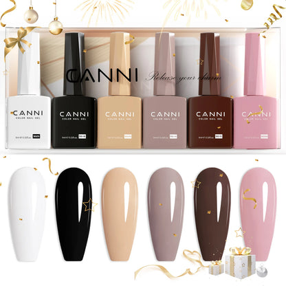 CANNI HEMA TPO FREE 9ml BIAB Colorful Rubber Base Gel UV Construction Quick Builder Nail Gel Polish Kit Self Leveling French Nails