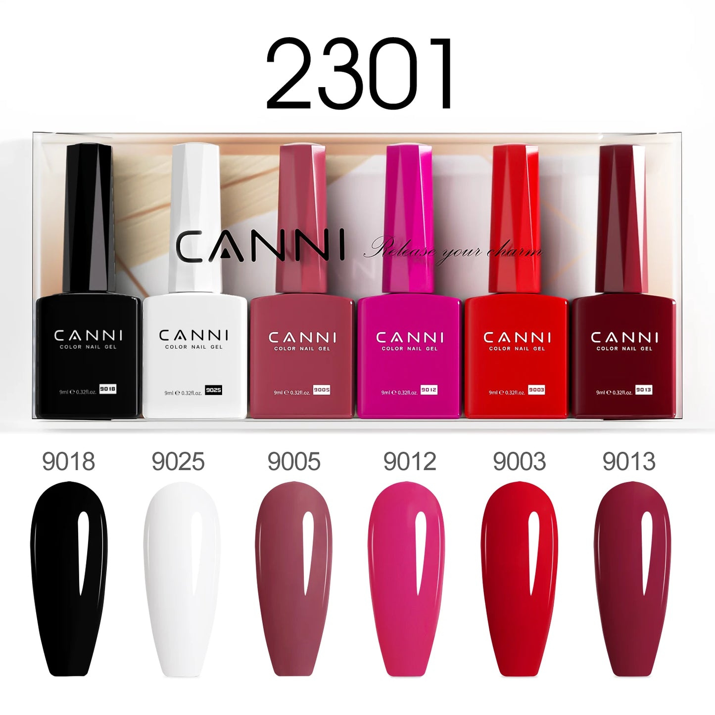 CANNI HEMA TPO FREE 9ml BIAB Colorful Rubber Base Gel UV Construction Quick Builder Nail Gel Polish Kit Self Leveling French Nails