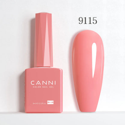 CANNI Hema Free Nail Glue Christmas Decoration Sticker Glue Semi Permanent Soak Off LED UV Nail Gel Polish Red Color Collection