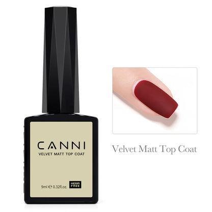 CANNI Hema Free Nail Glue Christmas Decoration Sticker Glue Semi Permanent Soak Off LED UV Nail Gel Polish Red Color Collection