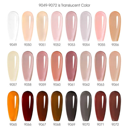 CANNI Hema Free Nail Glue Christmas Decoration Sticker Glue Semi Permanent Soak Off LED UV Nail Gel Polish Red Color Collection