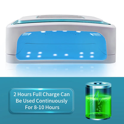 Led Lamp rechargable 120w For Nails Uv Nail Drying Gel Manicure Cabin Polish Dryer 120W Light Dryers Wireless Cordless Rechargeable