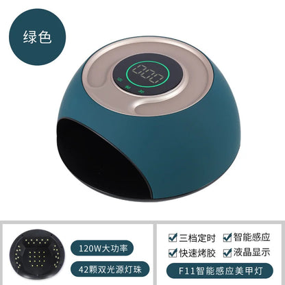 PONCEUSE 120 W NailPhototherapy  Machine with Touch LCD Screen Automatic Induction Nail Baking Light and Quick Drying Nail Enhancement Light