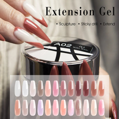 Venalisa CANNI Creamy Texture Extention Builder Jelly Gel Self Leveling No Burning Jelly Gel UV LED Construction Nail Manicure