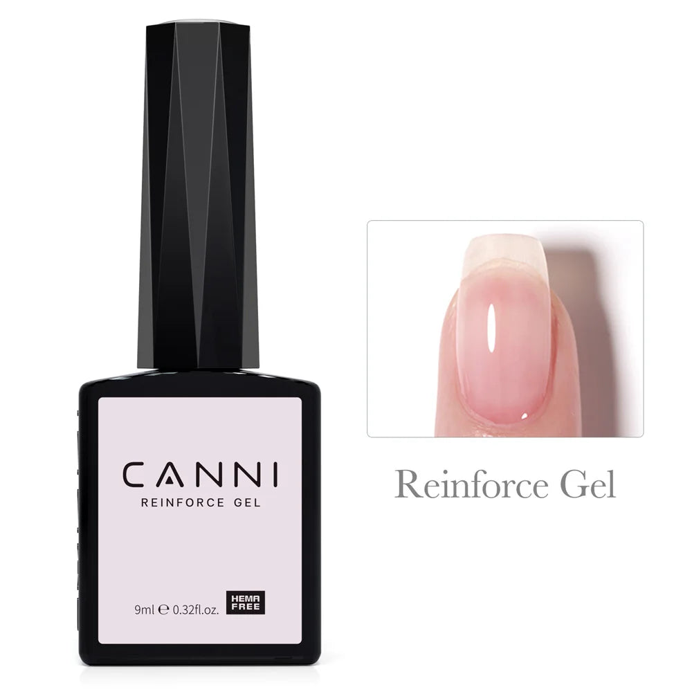 CANNI Hema Free Nail Glue Christmas Decoration Sticker Glue Semi Permanent Soak Off LED UV Nail Gel Polish Red Color Collection