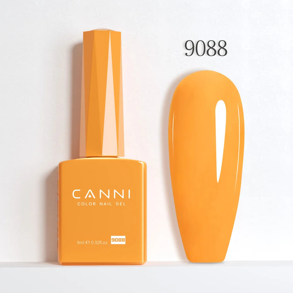 CANNI Hema Free Nail Glue Christmas Decoration Sticker Glue Semi Permanent Soak Off LED UV Nail Gel Polish Red Color Collection