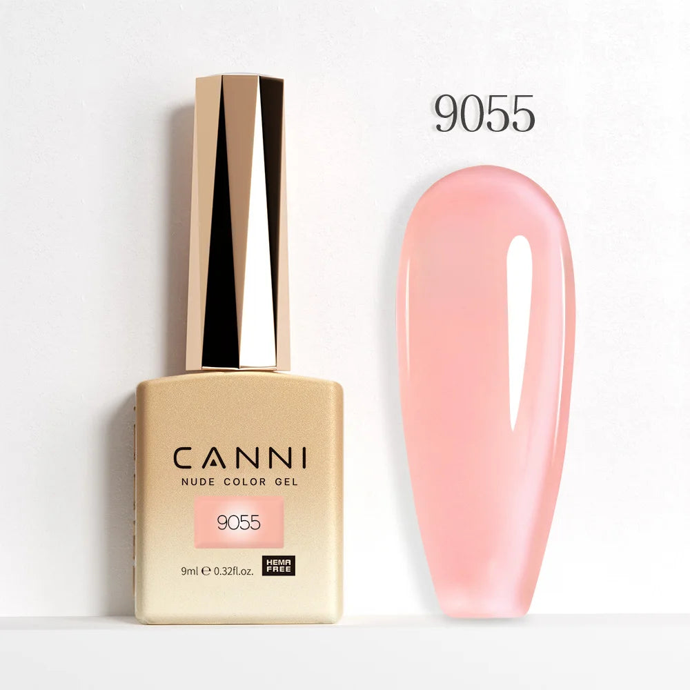 CANNI Hema Free Nail Glue Christmas Decoration Sticker Glue Semi Permanent Soak Off LED UV Nail Gel Polish Red Color Collection
