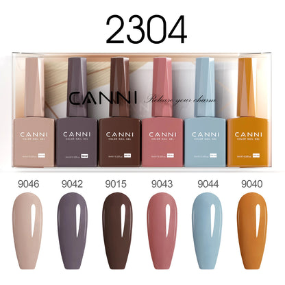 CANNI HEMA TPO FREE 9ml BIAB Colorful Rubber Base Gel UV Construction Quick Builder Nail Gel Polish Kit Self Leveling French Nails