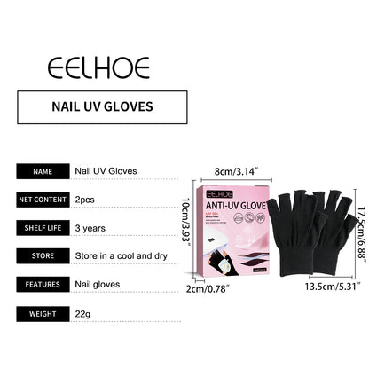 Uv Gant de protection des ongles Manicure Uv Rays Nails LED Lamp Anti-Radiation Gloves Nail Art Tools Guard Nail Beauty Tools