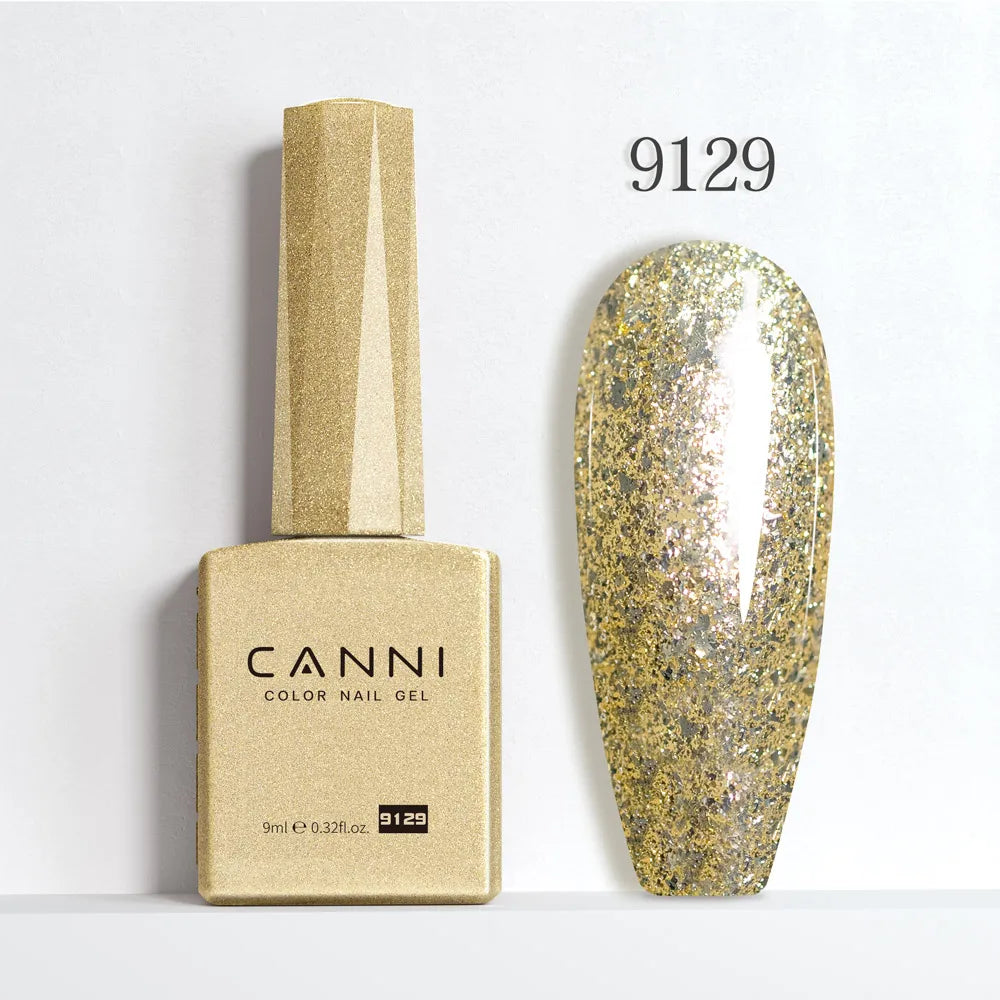 CANNI Hema Free Nail Glue Christmas Decoration Sticker Glue Semi Permanent Soak Off LED UV Nail Gel Polish Red Color Collection