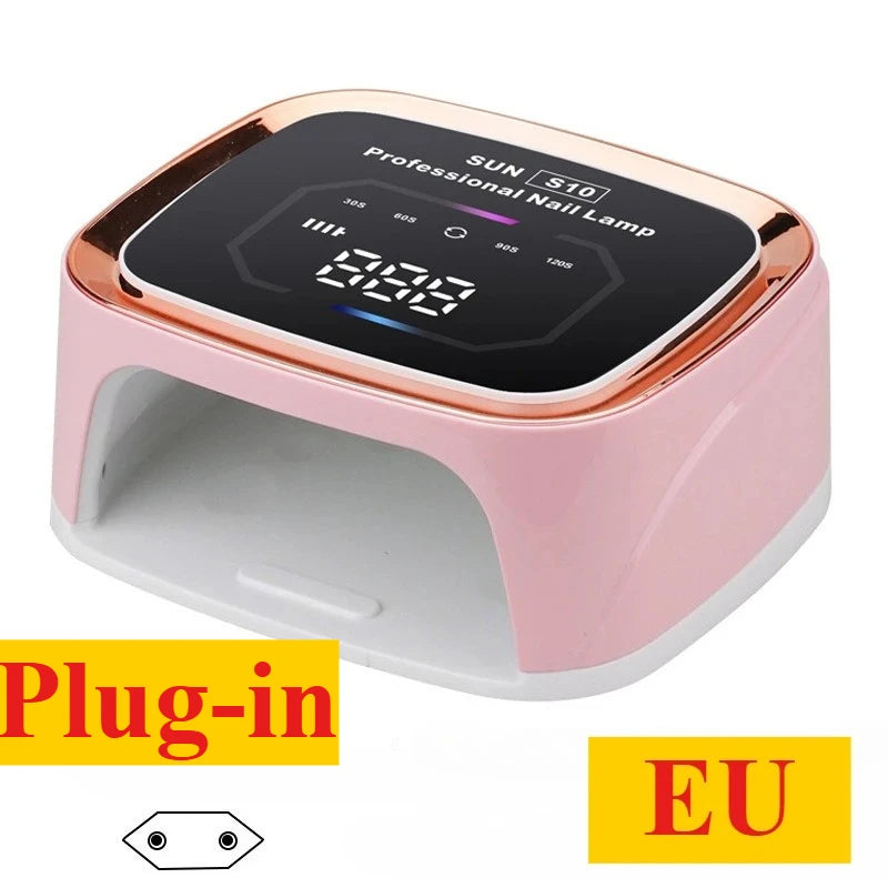 Lampe UV LED professionnelle RECHARGABLE pour séchage des ongles, écran HD, lampe  intelligente sans fil pour séchage rapide et durcissement de tous les vernis gel. Utilisation enfichable.
