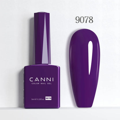 CANNI Hema Free Nail Glue Christmas Decoration Sticker Glue Semi Permanent Soak Off LED UV Nail Gel Polish Red Color Collection