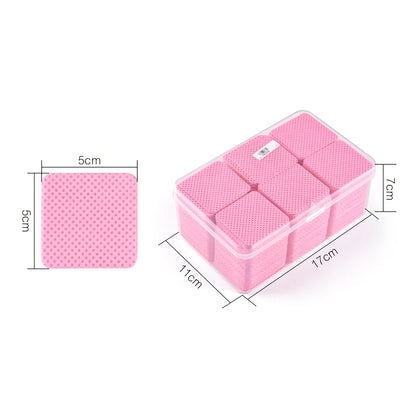 900Pcs Nail Cleaning Cotton Wipes Texture  Lint Free Pads Nail Remover Napkin White Pink Manicure Remover Accessories Tools