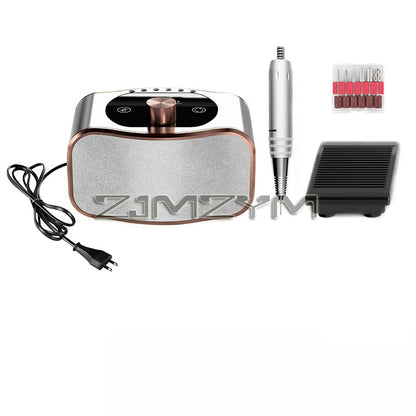 Ponceuse électrique professionnelle pour nail art, 35 000 tr/min, multifonctionnelle, pour le soin des ongles des doigts et des orteils, ensemble de mèches pour manucure