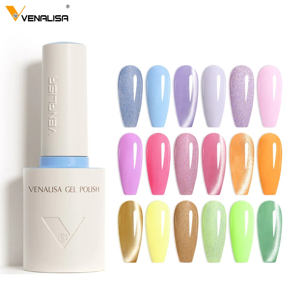 V6 VENALISA 10ml HEMA Free TPO Free Ultra Deep Red Cat Eye Magnet Nail Gel Semi-Permanent Soak Off UV LED Gel Varnish Nails