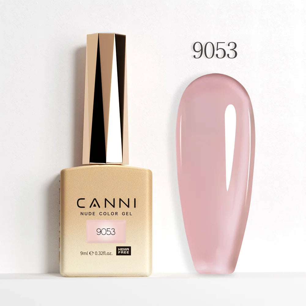 CANNI Hema Free Nail Glue Christmas Decoration Sticker Glue Semi Permanent Soak Off LED UV Nail Gel Polish Red Color Collection
