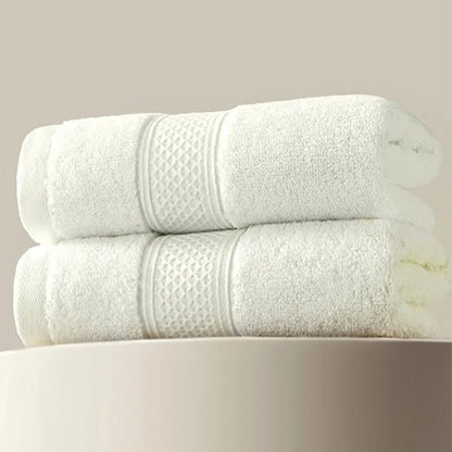 SERVIETTES COTON HAUTE QUALITE Towel Bathroom Face Towel Strong Absorbent  Soft Non-shedding Adult Towel Thickened Box in Two Packs