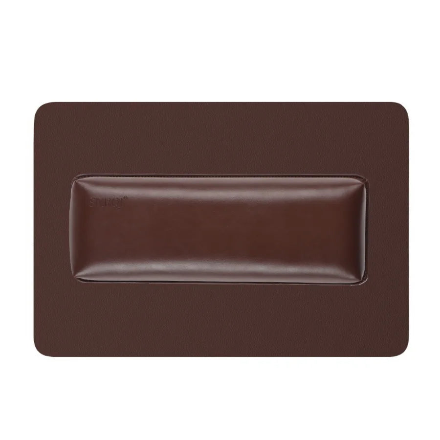 PU Leather Nail Art Hand Rest, Professional Soft Nail Art Hand Pillow &Two-color Leather Pad, Manicure Tool for Home & Salon Use