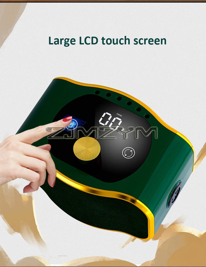 Ponceuse électrique professionnelle pour nail art, 35 000 tr/min, multifonctionnelle, pour le soin des ongles des doigts et des orteils, ensemble de mèches pour manucure