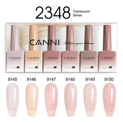 CANNI HEMA TPO FREE 9ml BIAB Colorful Rubber Base Gel UV Construction Quick Builder Nail Gel Polish Kit Self Leveling French Nails