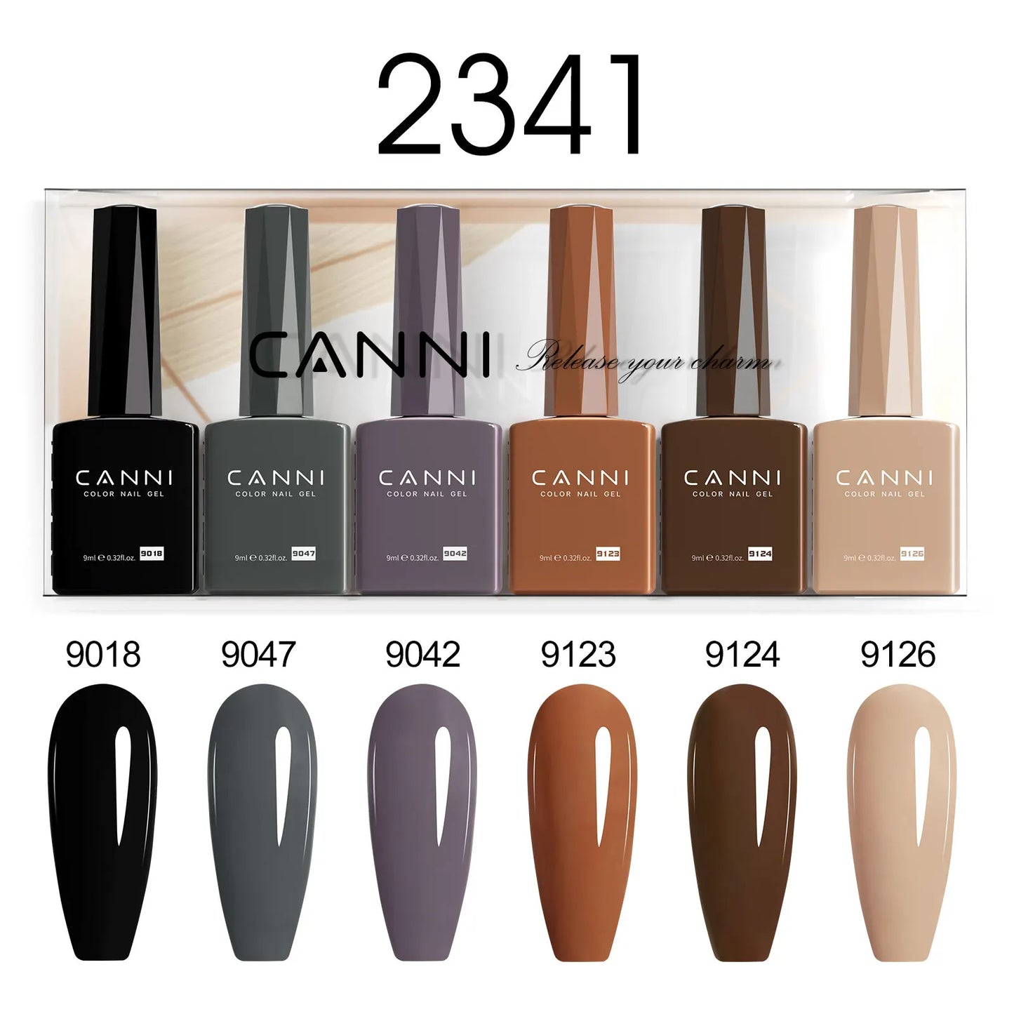CANNI HEMA TPO FREE 9ml BIAB Colorful Rubber Base Gel UV Construction Quick Builder Nail Gel Polish Kit Self Leveling French Nails