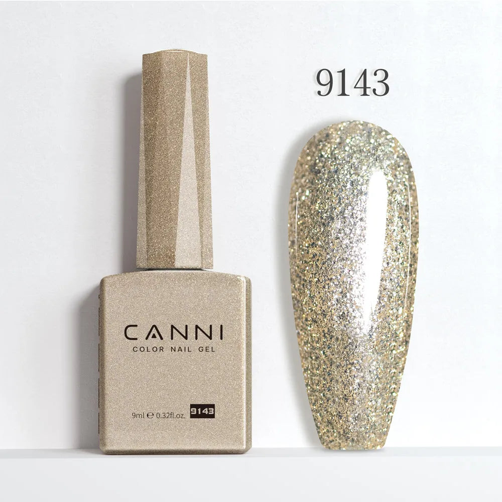 CANNI Hema Free Nail Glue Christmas Decoration Sticker Glue Semi Permanent Soak Off LED UV Nail Gel Polish Red Color Collection