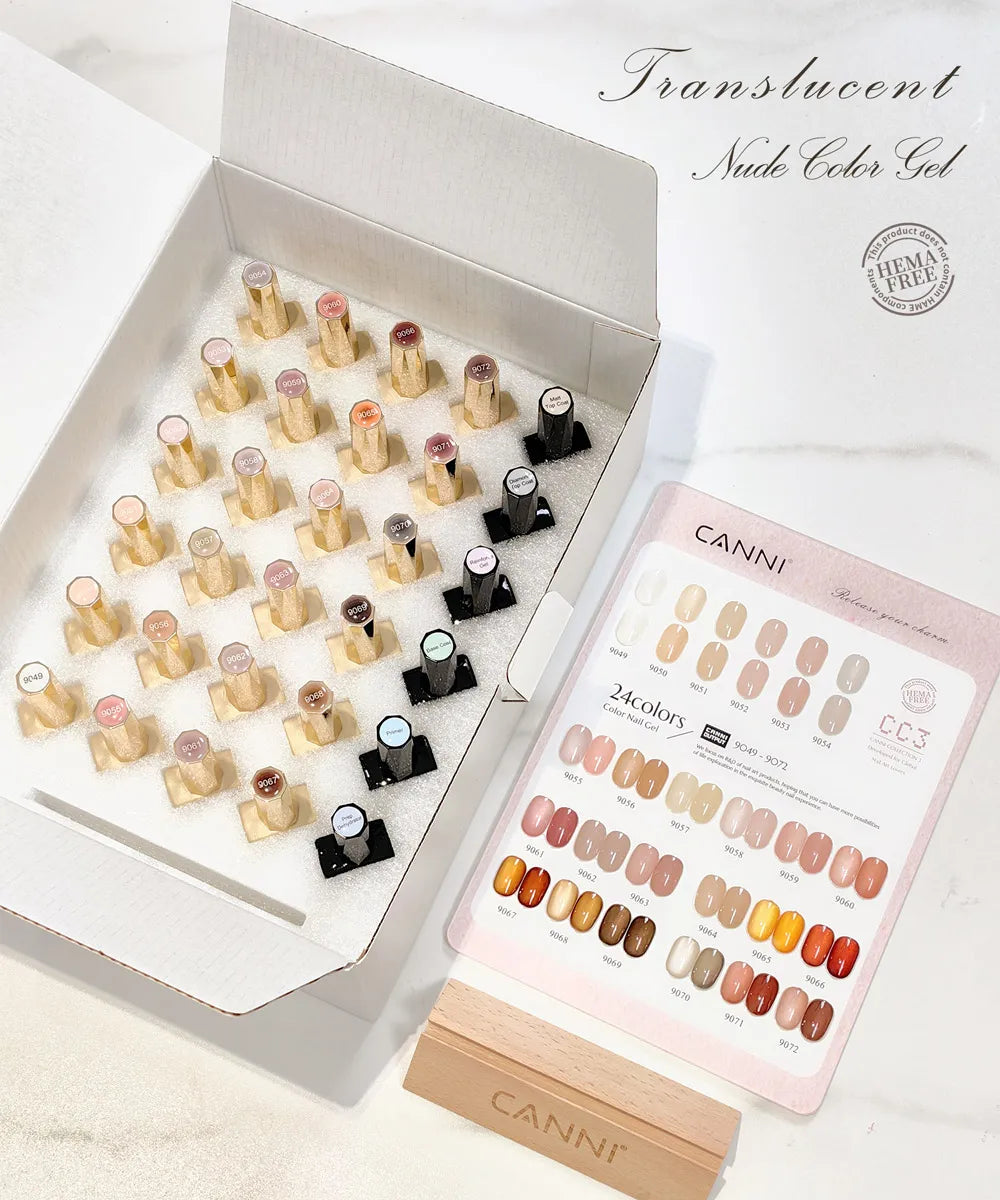 CANNI 30pcs Nail Gel Polish Kit CC Collection FREE TPO/Hema Free Fall Nails  Christmas Gel Varnish Soak Off Semi Permanent Gel Set
