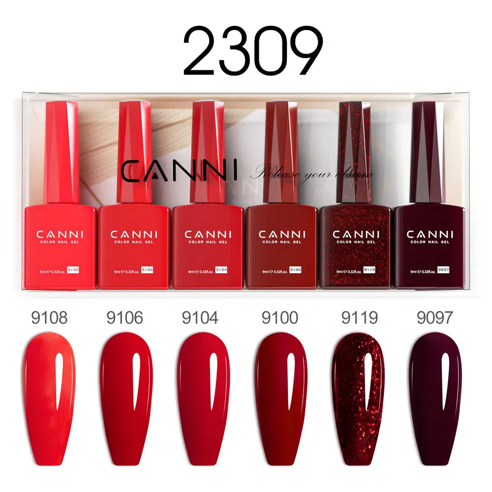 CANNI HEMA TPO FREE 9ml BIAB Colorful Rubber Base Gel UV Construction Quick Builder Nail Gel Polish Kit Self Leveling French Nails