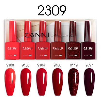 CANNI HEMA TPO FREE 9ml BIAB Colorful Rubber Base Gel UV Construction Quick Builder Nail Gel Polish Kit Self Leveling French Nails