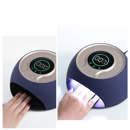 120WNailPhototherapy Machine with Touch LCD Screen Automatic Induction Nail Baking Light and Quick Drying Nail Enhancement Light