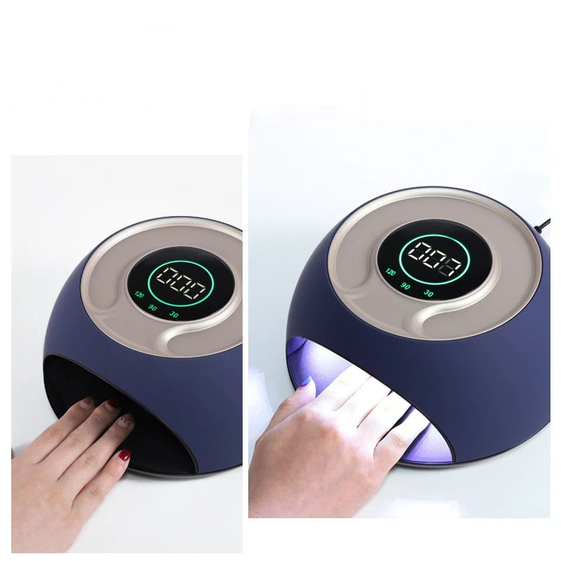 PONCEUSE 120 W NailPhototherapy  Machine with Touch LCD Screen Automatic Induction Nail Baking Light and Quick Drying Nail Enhancement Light