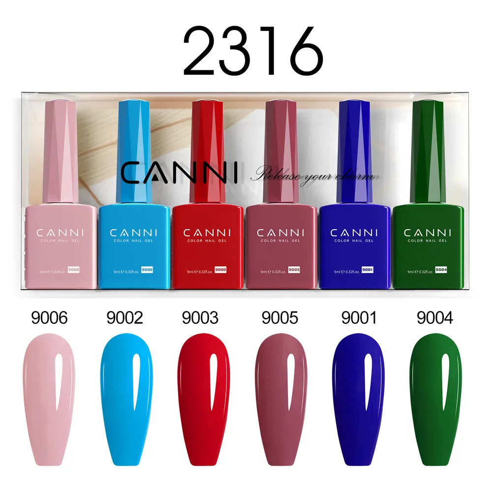CANNI HEMA TPO FREE 9ml BIAB Colorful Rubber Base Gel UV Construction Quick Builder Nail Gel Polish Kit Self Leveling French Nails